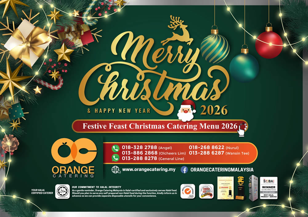 Festive Feast Christmas Catering Menu 2026 by Orange Catering