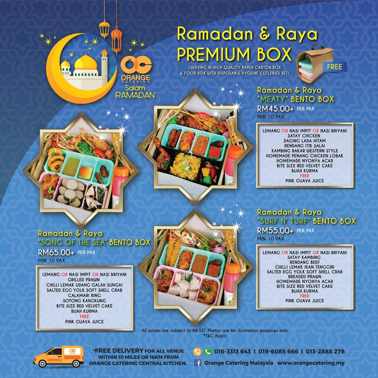 Ramadan & Raya Bento Package by Orange Catering