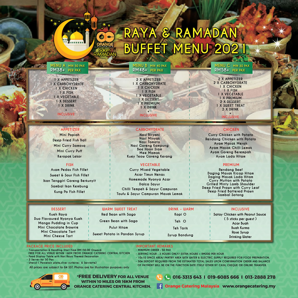 Ramadan & Raya Bento Package by Orange Catering