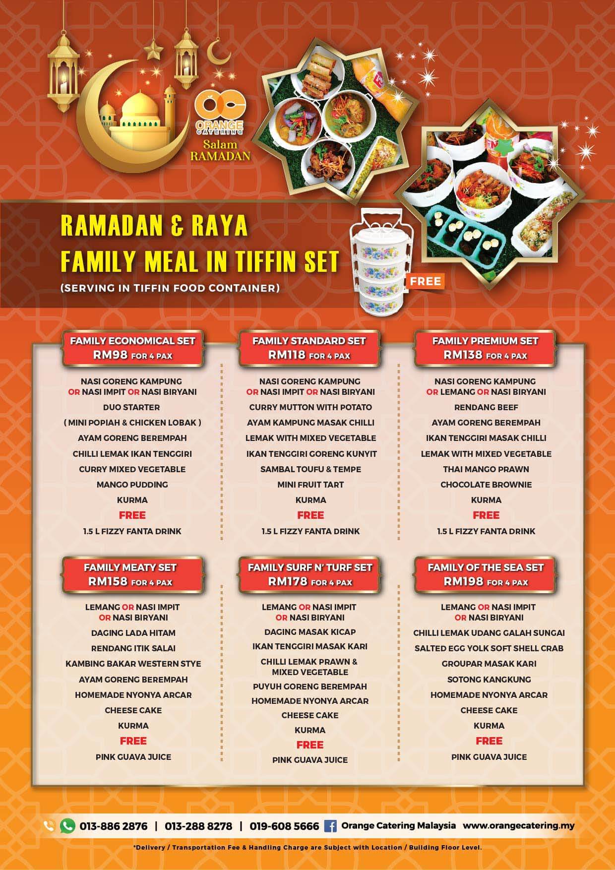 Ramadan Menu 2022 by Orange Catering